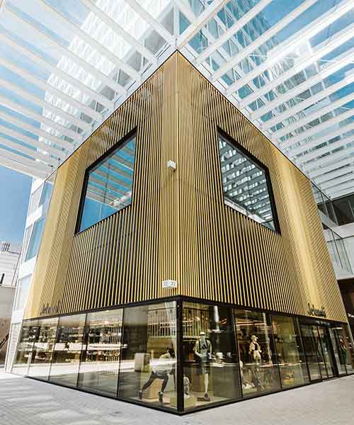 bronze glassy building Image